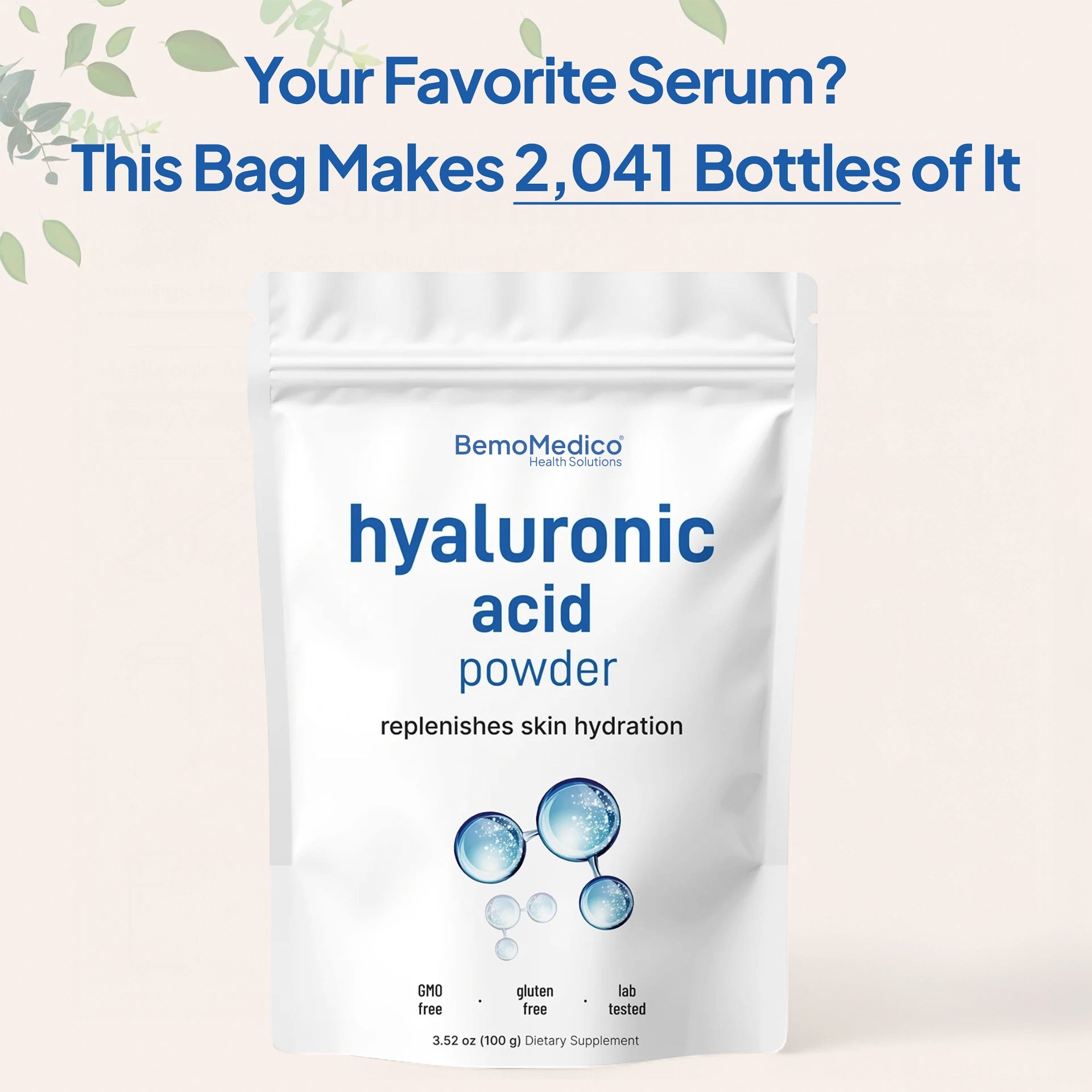 Powder Hyaluronic Acid Serum