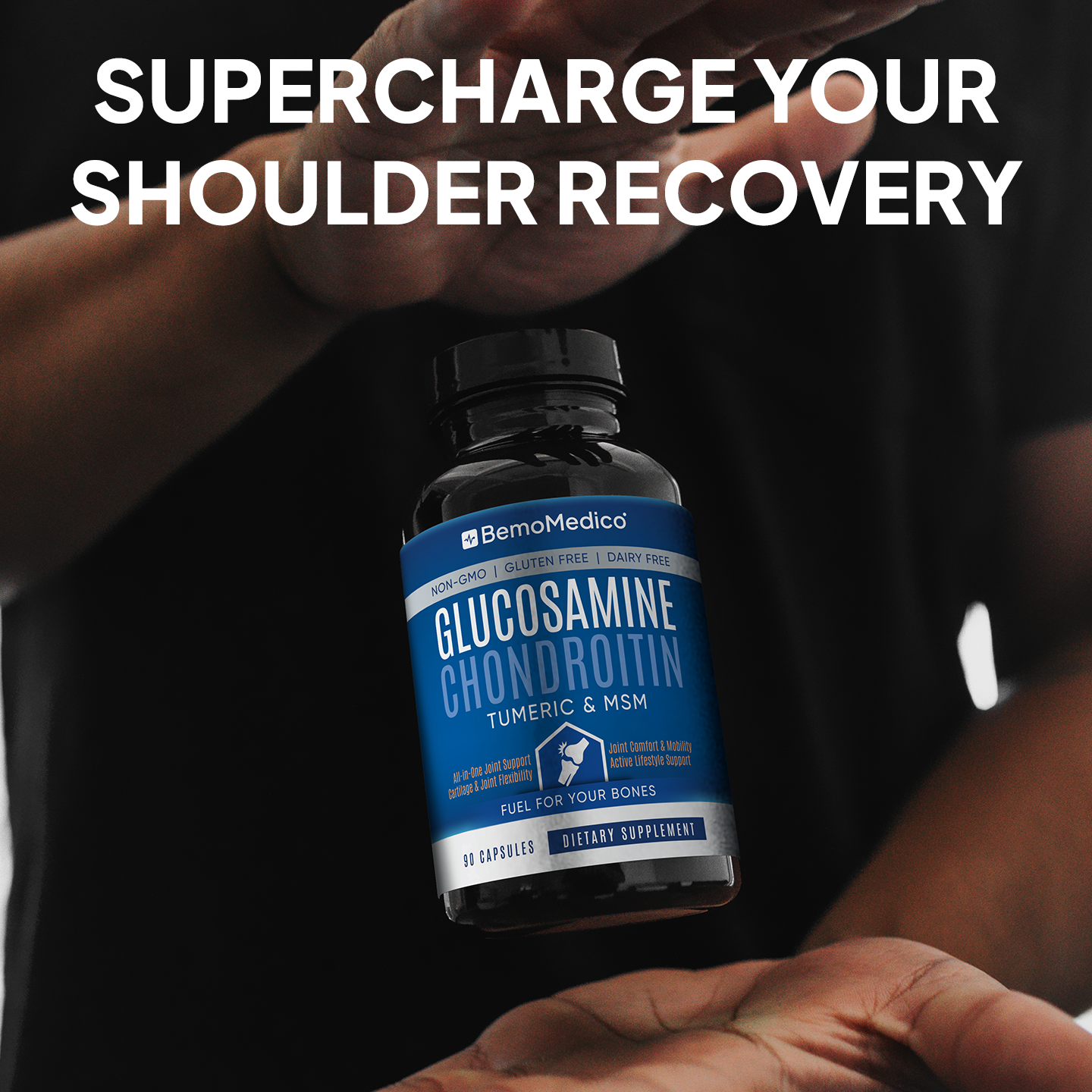 Glucosamine Chondroitin MSM Turmeric Boswellia - Joint Support Supplement